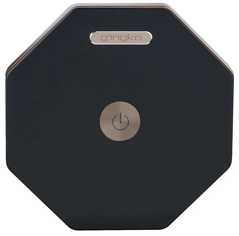 Fekete LED asztali lámpa (magasság 18 cm) Twist Hexagon – Gingko