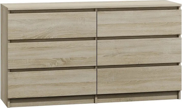 M6 120 2X3 komód, sonoma