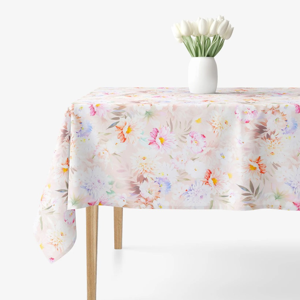 Goldea szögletes terítő 100% pamutvászon deluxe - vadvirágok 100 x 140 cm