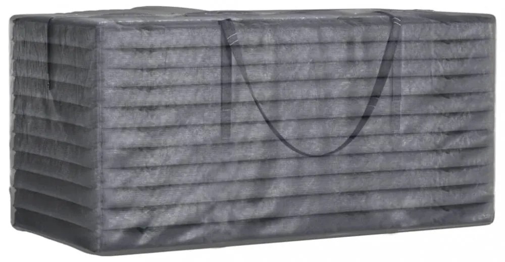 fekete polietilén kerti párnatároló zsák 150 x 75 x 75 cm