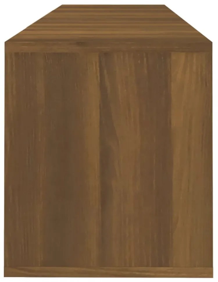 barna tölgyszínű szerelt fa TV-szekrény 120x30x40,5 cm