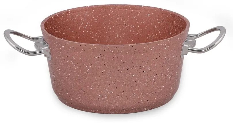 Classic rózsaszín alumínium edény fedővel, ø 20 cm - Güral Porselen