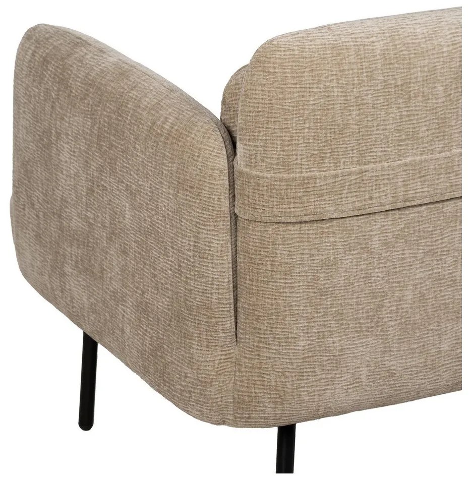 Bézs zsenília kanapé 127 cm Bind – Ixia