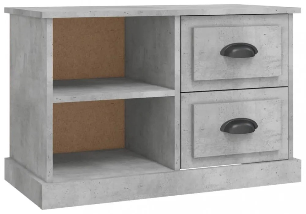 betonszürke szerelt fa TV-szekrény 73x35,5x47,5 cm