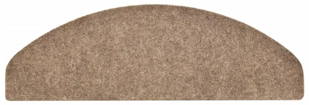 5 db krémszínű tűlyukasztott öntapadó lépcsőszőnyeg 65x21x4 cm