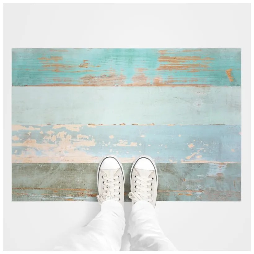 Floor Sticker Parquet Côte d'Opale padlómatrica, 90 x 60 cm - Ambiance