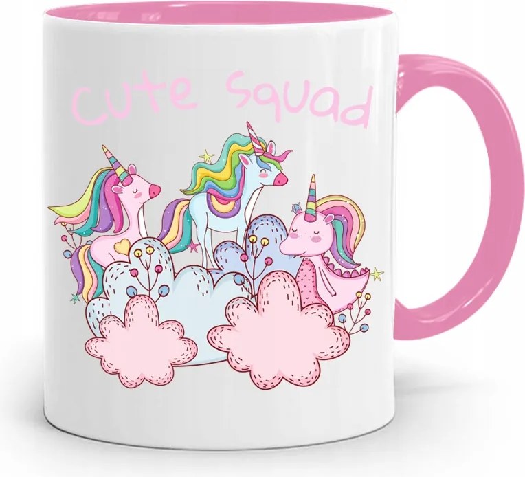 Rózsaszín Bögre Gyermeknapra Lányoknak Aranyos Térkép nyomott mintával