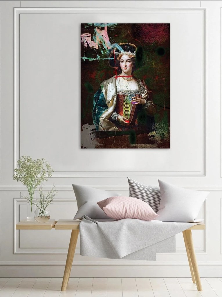 Gario Vászonkép Hölgy egy rugóval a kezében - Jose Luis Guerrero Méret: 60 x 90 cm