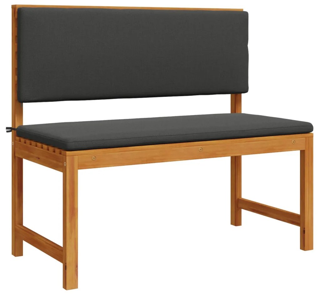 Kerti pad párnákkal 100x50x91 cm Tömör akácfa