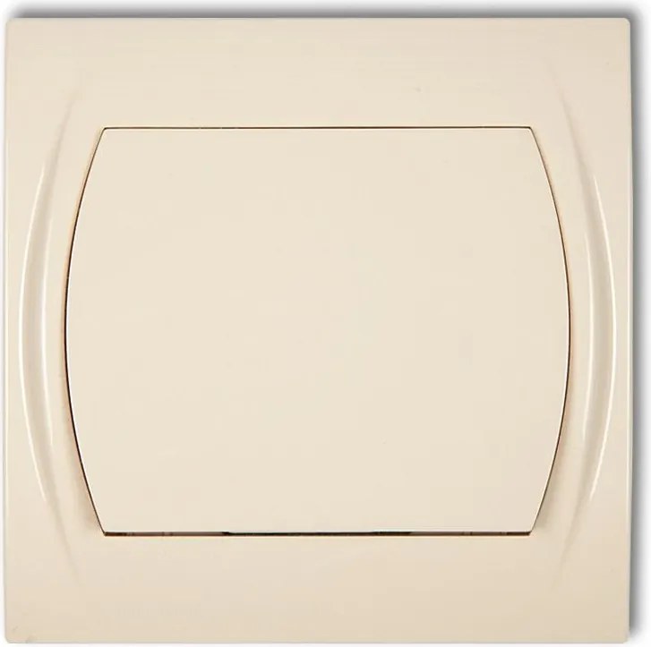 Egykapcsolós kapcsoló bézs 1LWP-1L Logo Karlik