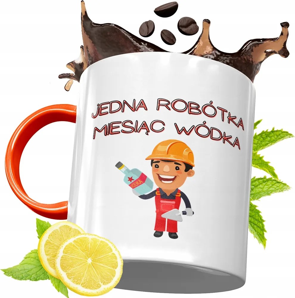 Narancssárga Bögre Építő Szakember Barkácsolónak, fényképes nyomattal