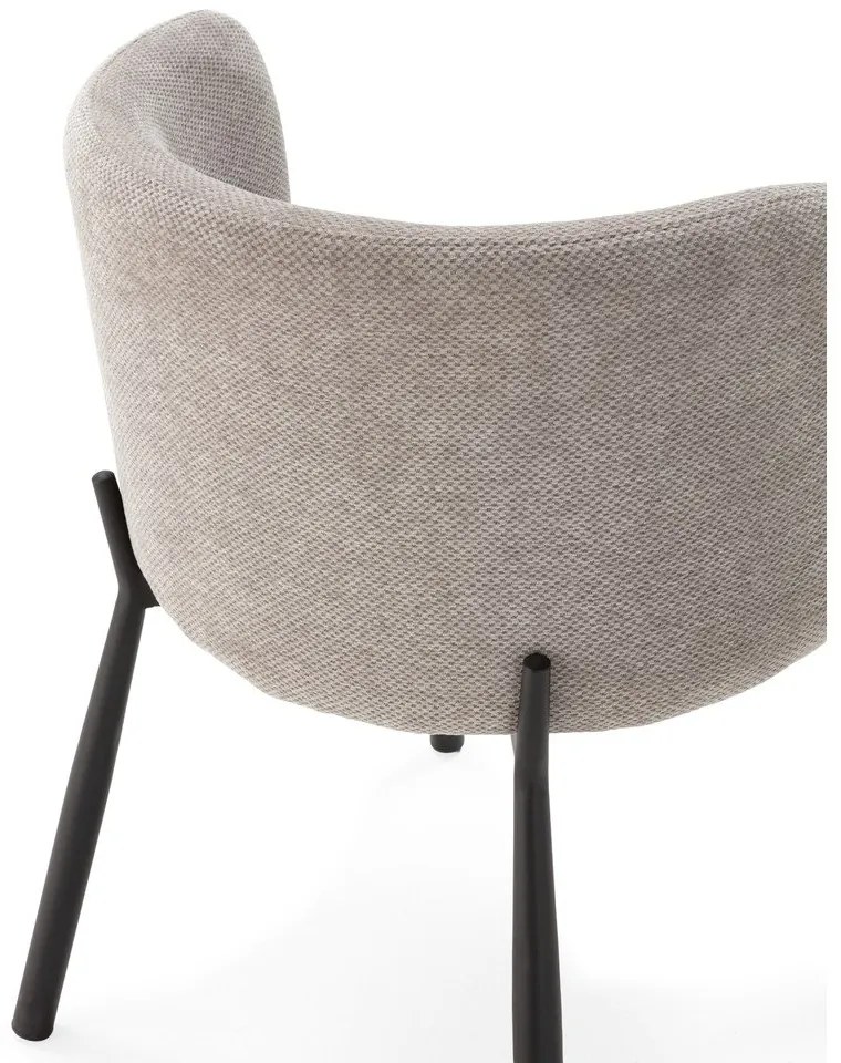 Szürke kárpitozott étkezőfotel szett 2 db-os Ginny – MOME