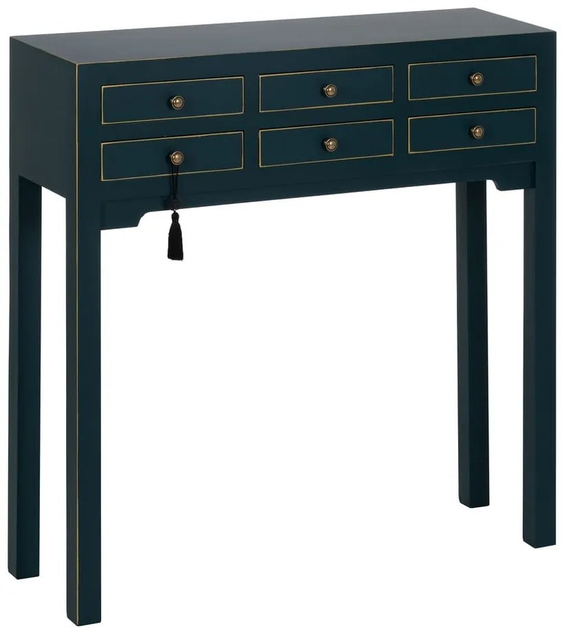 Kék konzolasztal 26x85 cm Diana – Ixia