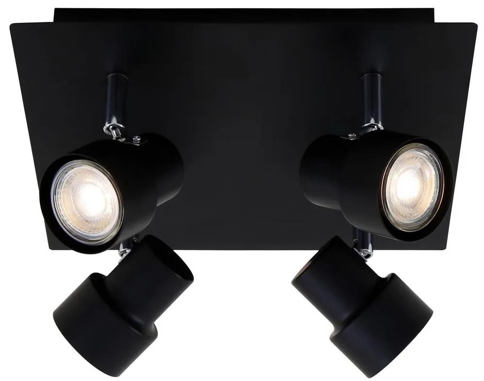 Briloner Briloner 2861-045 - LED Spotlámpa SPOT 4xGU10/5W/230V fekete BL0846