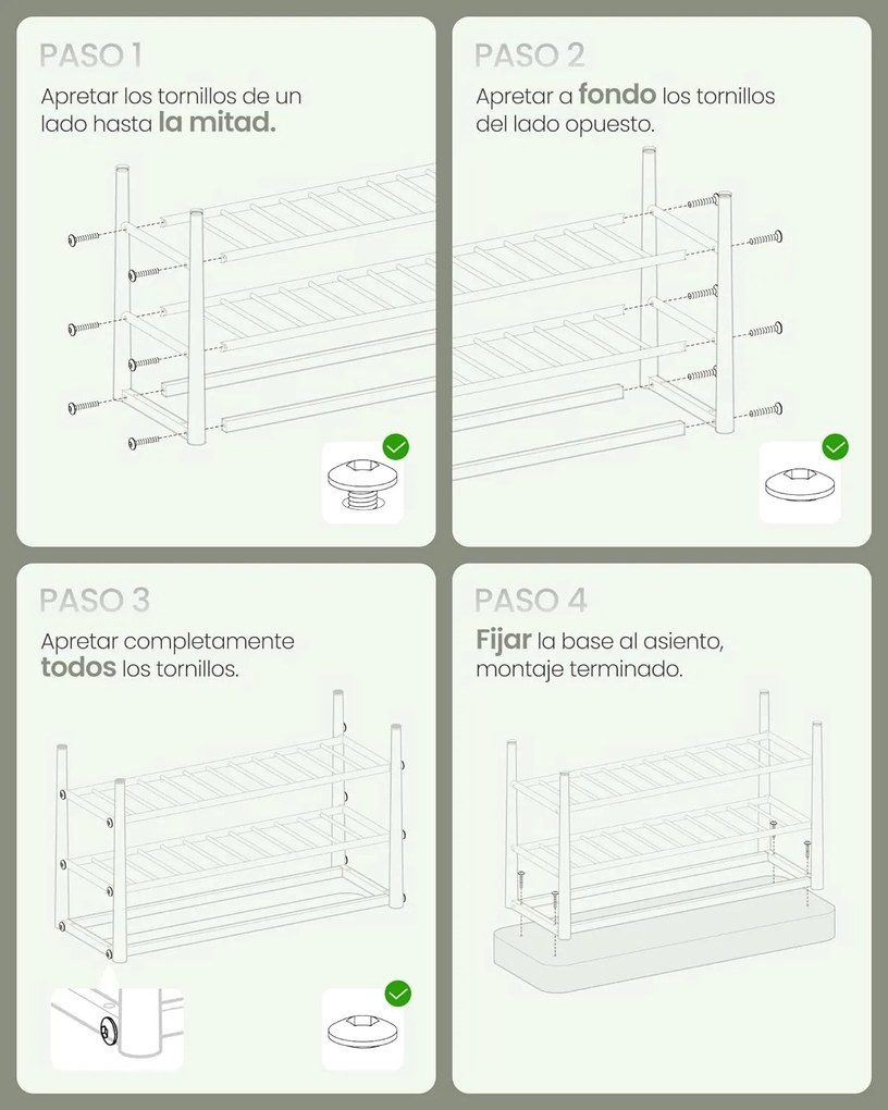 Ekho cipőpad, bejárati cipőtartó 30x80x50 cm, erdőzöld