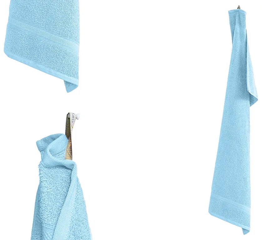 CLARYSSE ELEGANCE törölköző 70x140 cm világoskék, 100% pamut