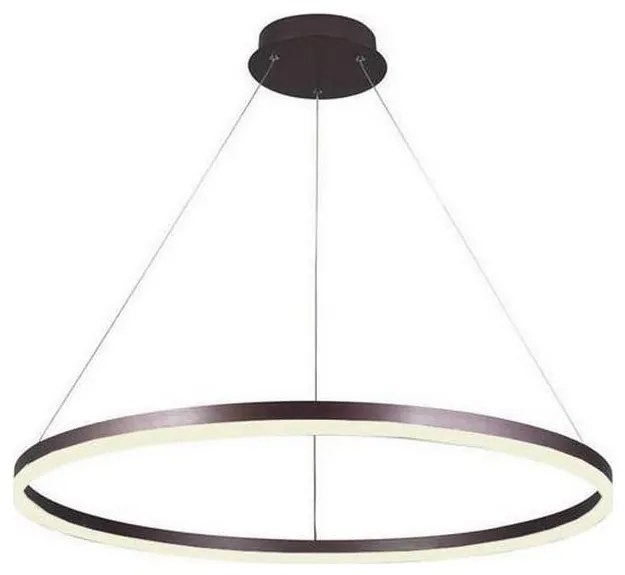 Brilagi - LED Dimmelhető csillár zsinóron CIRCLE LED/55W/230V 3000-6500K barna + távirányító