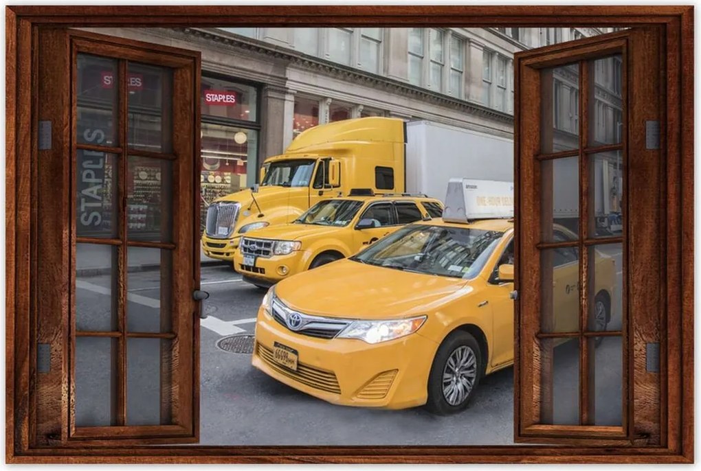 Poszterek 60x40 Sárga járművek New York
