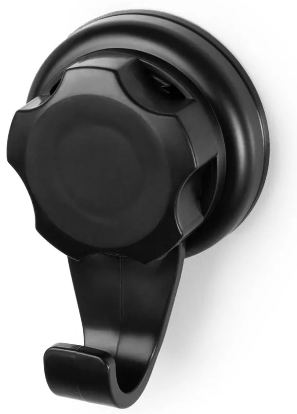 Fekete öntapadós acél akasztó szett 2 db-os Bestlock – Compactor