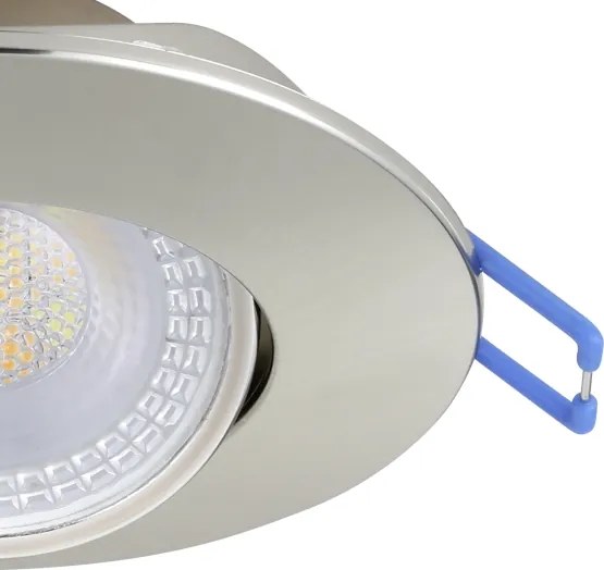 Eglo 300195 - 7 darabos GEDREZ beépíthető LED lámpakészlet, 4,9 W/230 V, Ø 9 cm, króm