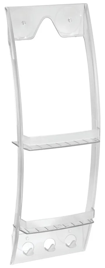 Átlátszó felakasztható fürdőszobapolc, 23 x 73 cm - iDesign