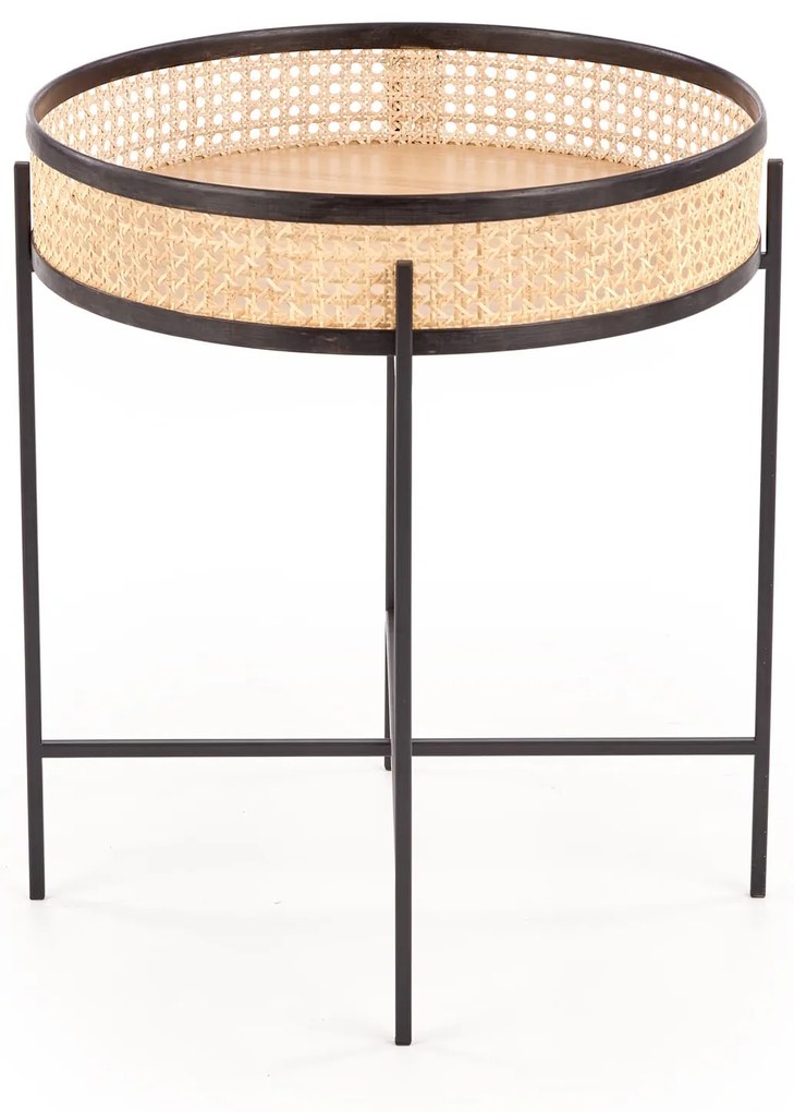 Rattan dohányzóasztal LANIPA 50x55 cm