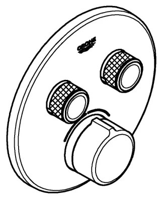 GROHE 29145000 - SMARTCONTROL beépített csaptelep takarólemeze, fényes króm