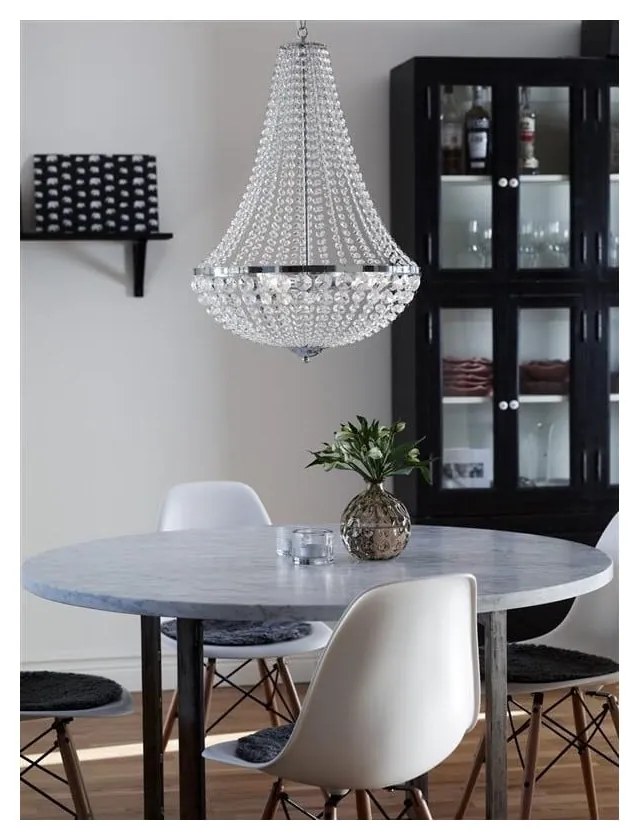 Gränsö ezüstszínű függőlámpa, ⌀ 40 cm - Markslöjd