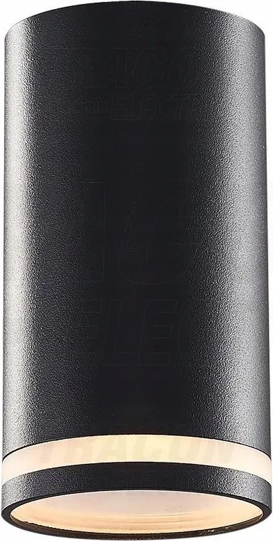 Mennyezeti lámpatest cső, fekete 1xGU10 SPGU10LMB