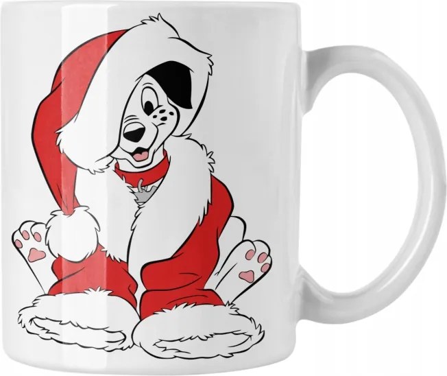 Karácsonyi dalmata bögre Mikulás ajándék