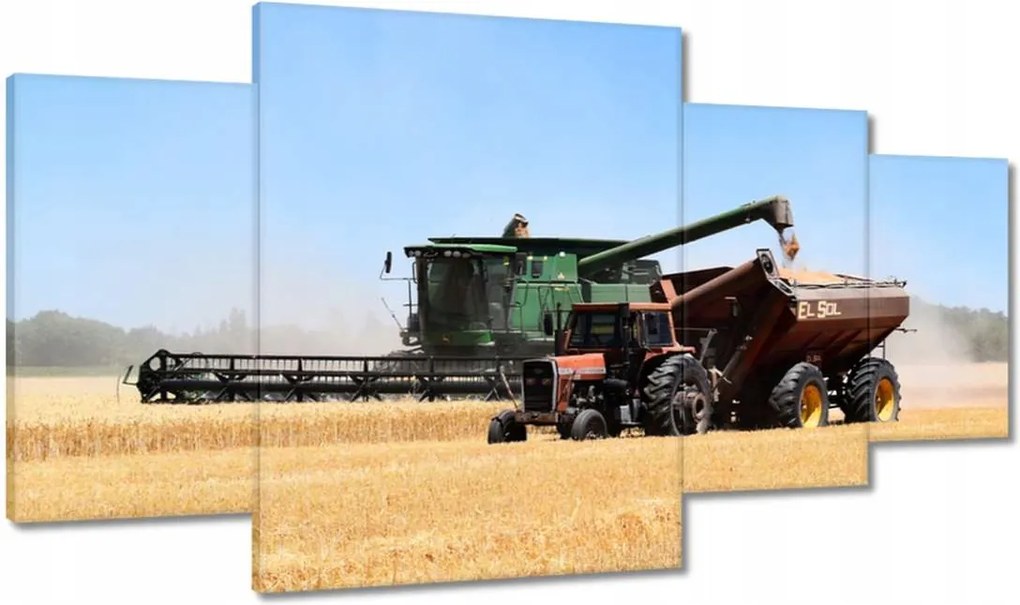 Képek 160x90 Kombájn az aratás során