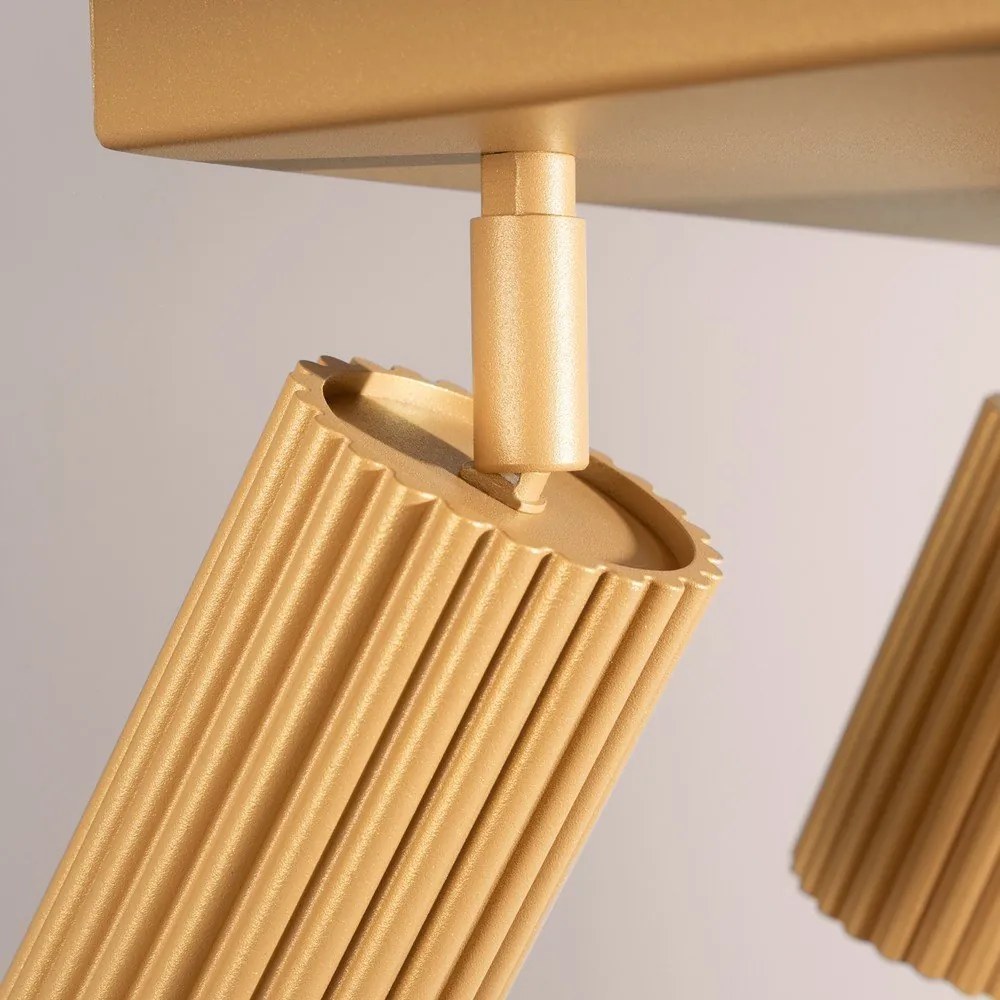 Aranyszínű spotlámpa 25x25 cm Gleam – Sollux