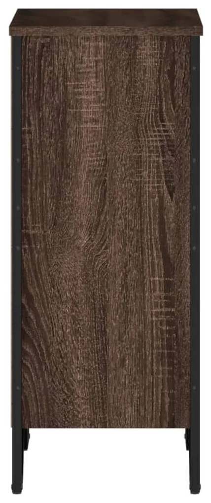 barna tölgy színű szerelt fa könyvszekrény 50 x 31 x 74,5 cm