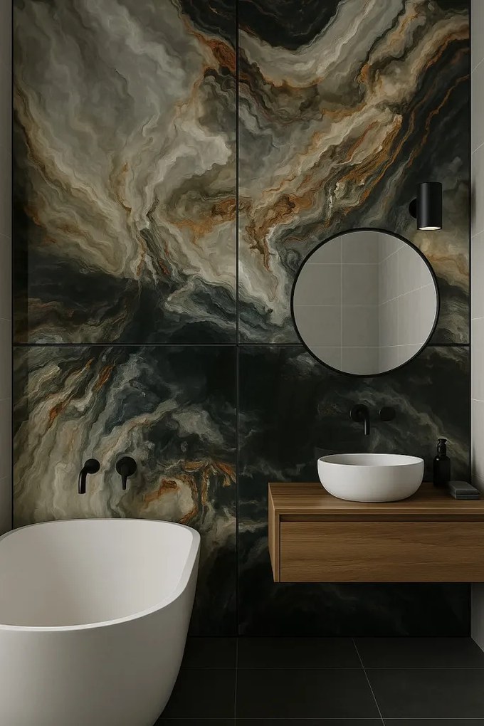 Ravena 60x120 magasfényű márványhatású csempe