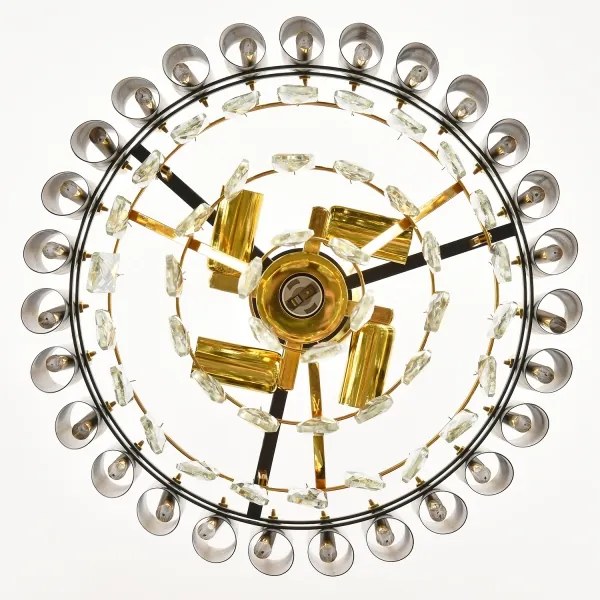 Brilagi - Láncos csillár ECLIPSE 5xE14/10W/230V Ø 38 cm fekete/arany