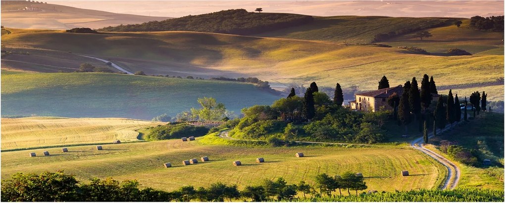 Lacobel fotónyomtatott üveg Toszkána Olaszország XXL