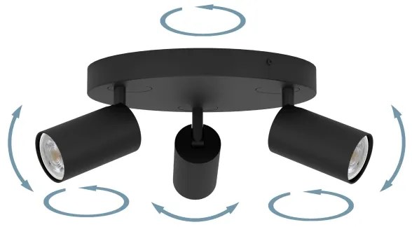 Eglo 900336 - LED RGBW Dimmelhető spotlámpa TELIMBELA-Z 3xGU10/4,9W/230V