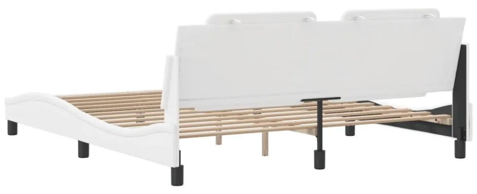 fehér műbőr ágykeret matrac nélkül Zadar 180x200 cm