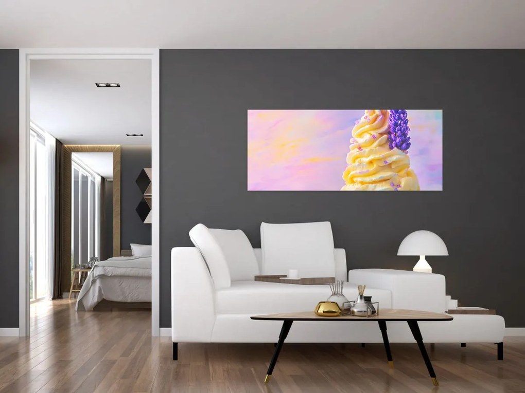 Kép - Levendulás fagylalt (120x50 cm)