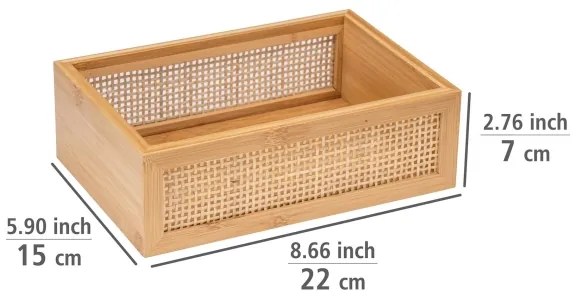 WENKO 25602100 - ALLEGRE kádtálca 22x15 cm barna