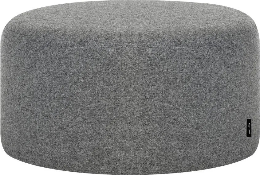 Szürke gyapjú puff Folk – noo.ma