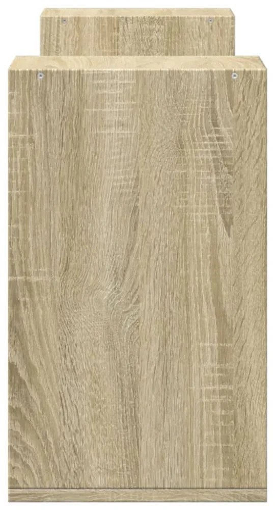 2 db sonoma tölgy színű szerelt fa TV-szekrény 75 x 30 x 50 cm