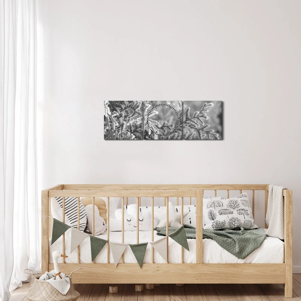 Kép - Lucfenyő erdő (órával) (90x30 cm)