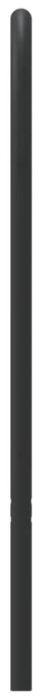 fekete fém fejtámla 160 cm