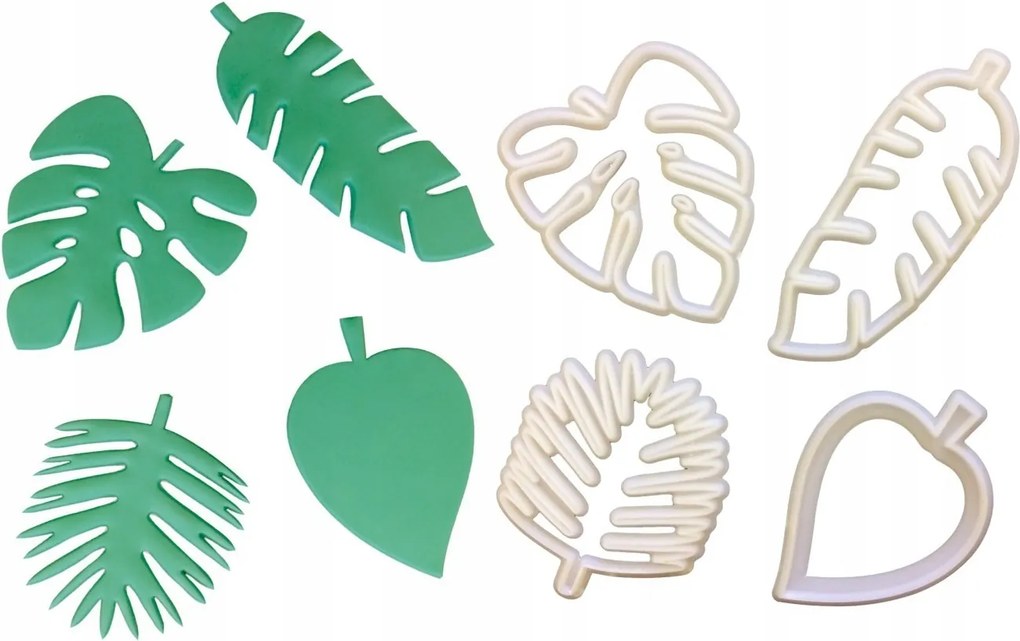 Pc formák Trópusi Levelek 4 db-os monster