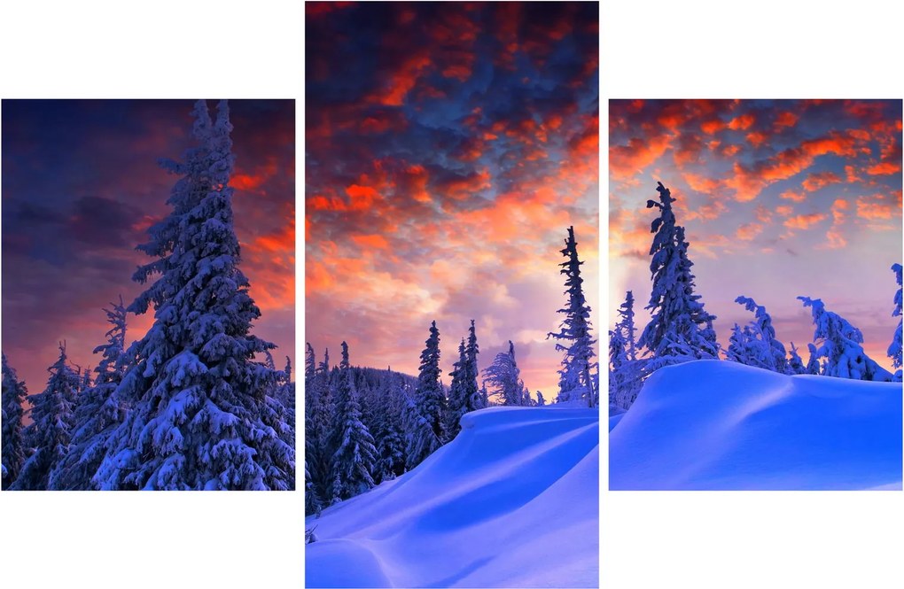 Kép - Téli szürkület (90x60 cm)
