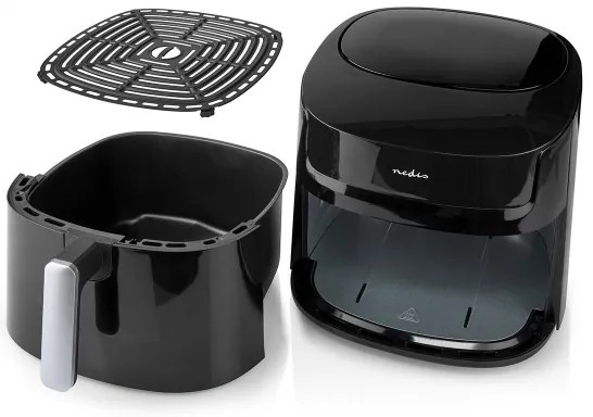 Nedis KAAF170BK - Forró levegős sütő 7,2 l 1800W/230V/240 min