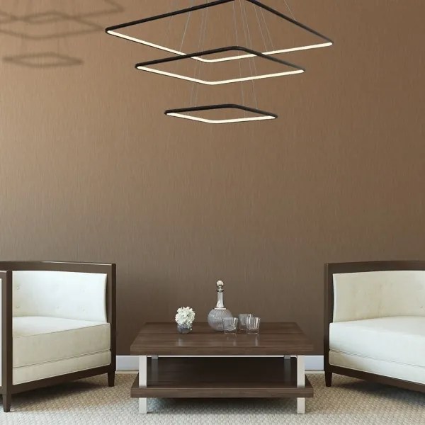 LED Csillár zsinóron NIX LED/117W/230V fekete