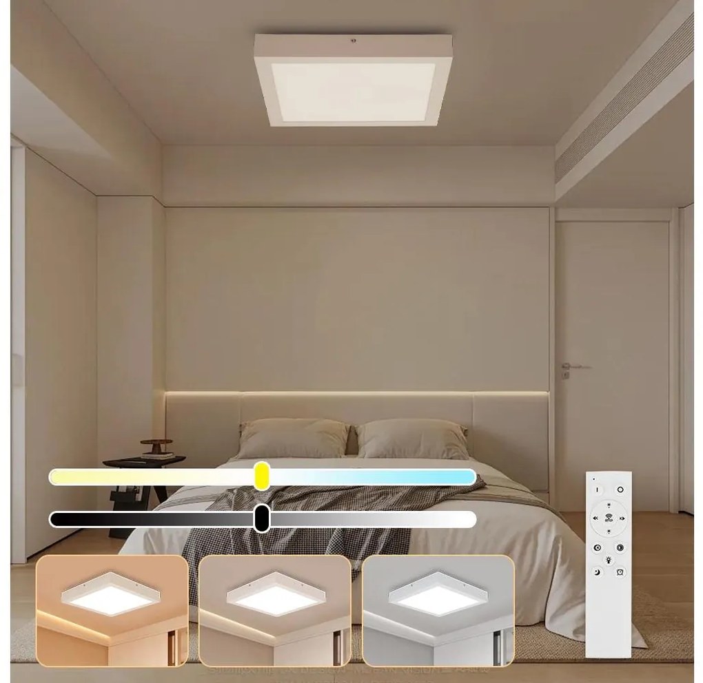 Brilagi-LED Fürdőszoba lámpa dimmelhető FRAME SMART LED/24W/230V IP44 fehér+RF