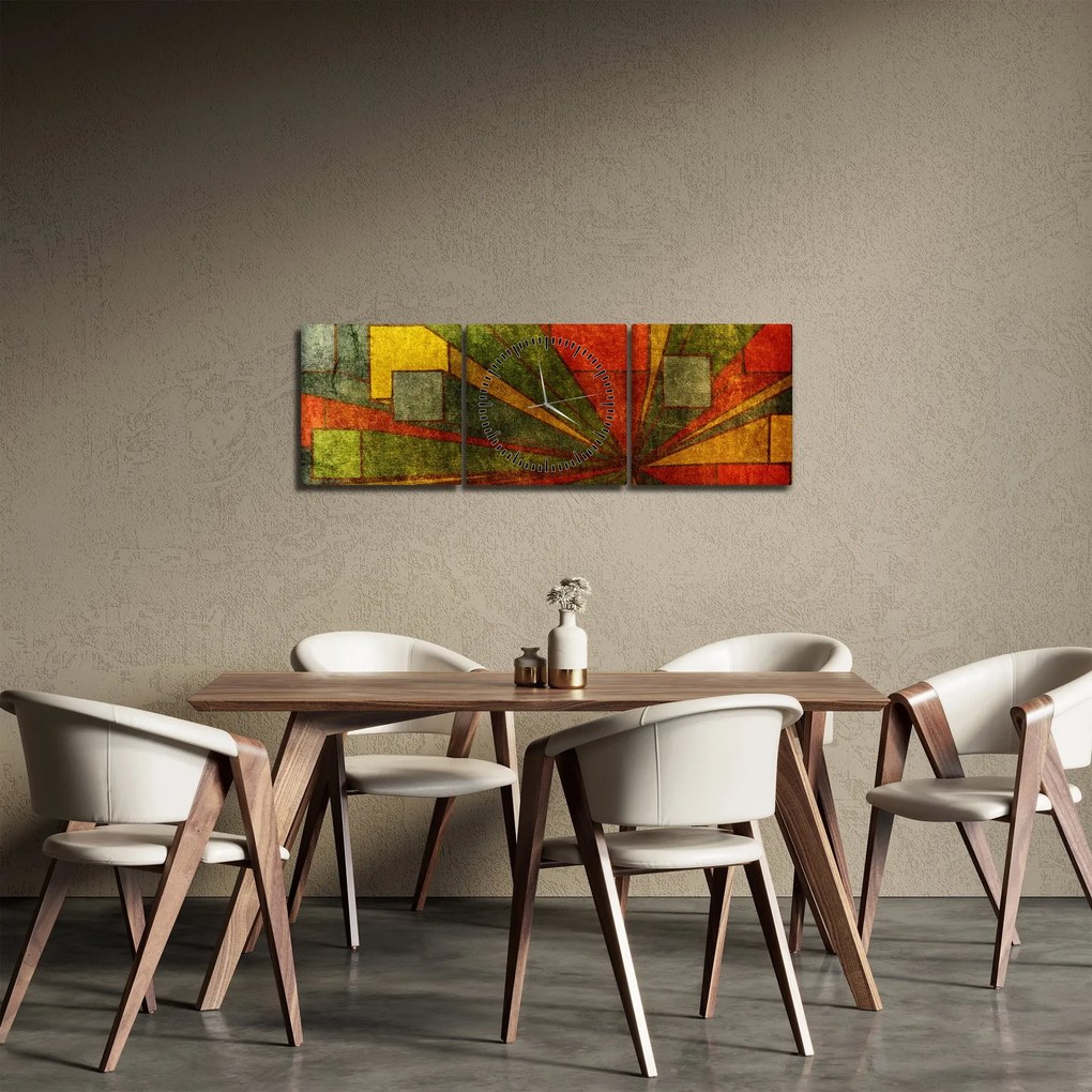A geometriai absztrakció képe (órával) (90x30 cm)